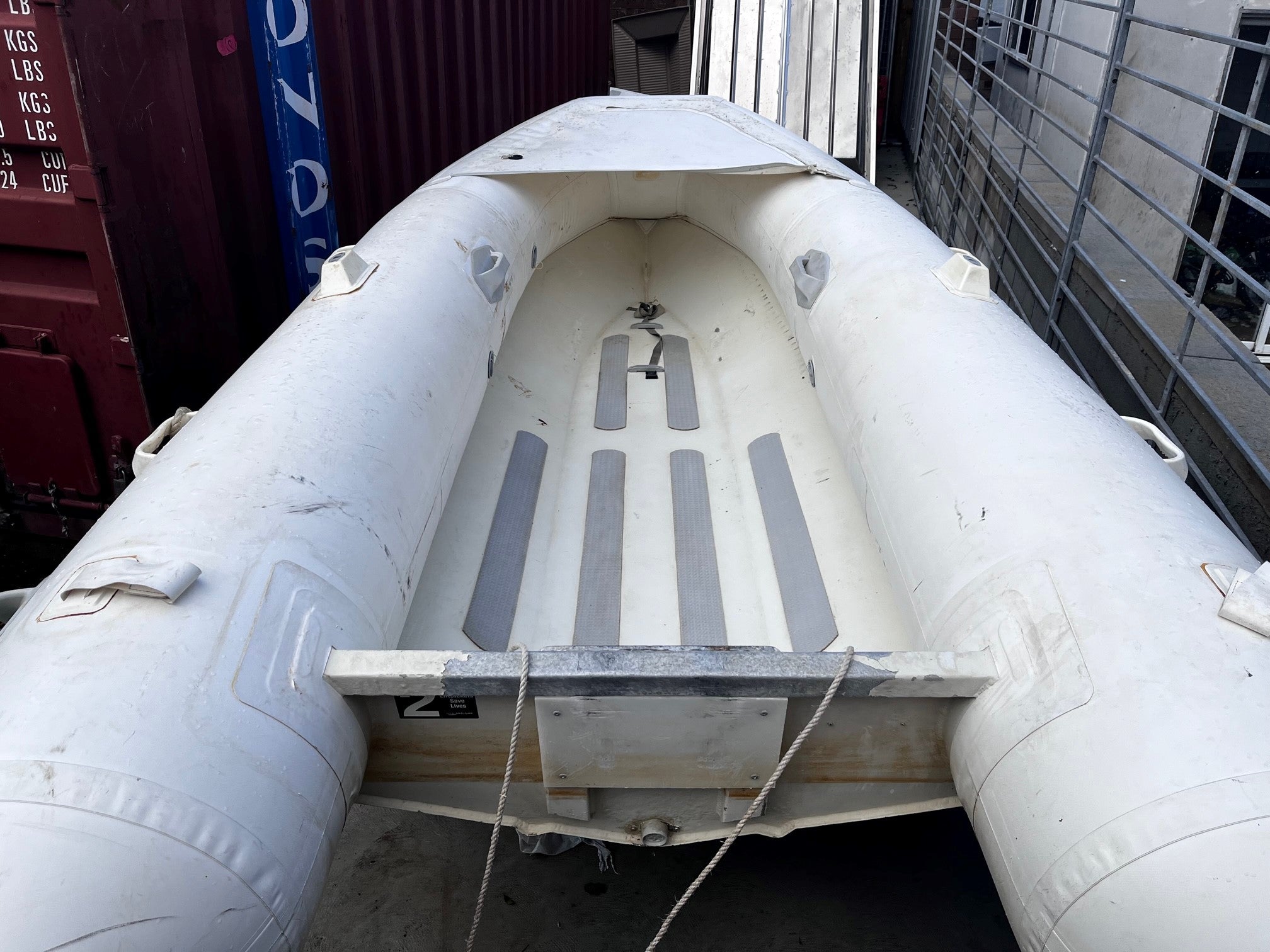Used Aquapro 3.48m aluminium RIB in good condition
