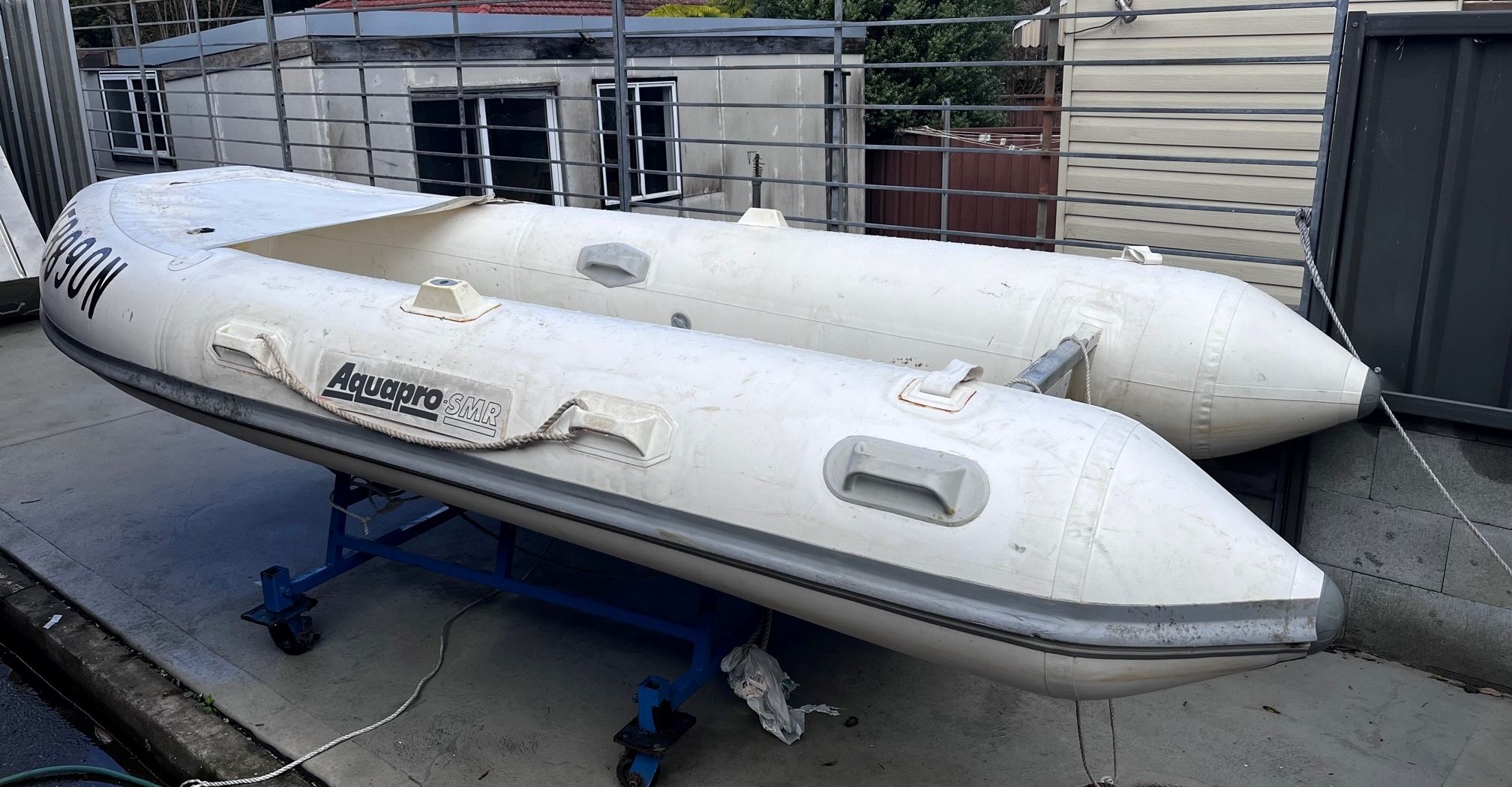 Used Aquapro 3.48m aluminium RIB in good condition