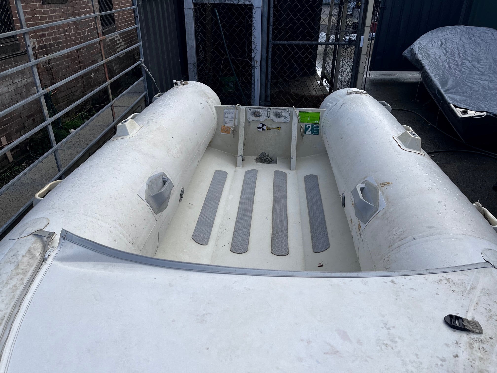 Used Aquapro 3.48m aluminium RIB in good condition