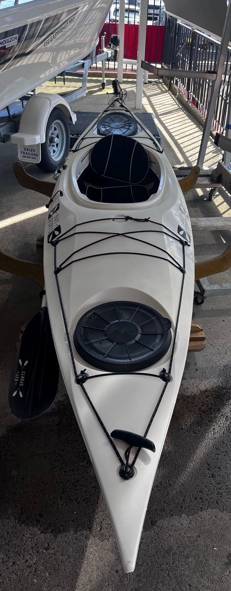 Used Aquanauta PRO Sit In Kayak with rudder in 'AS NEW' condiion