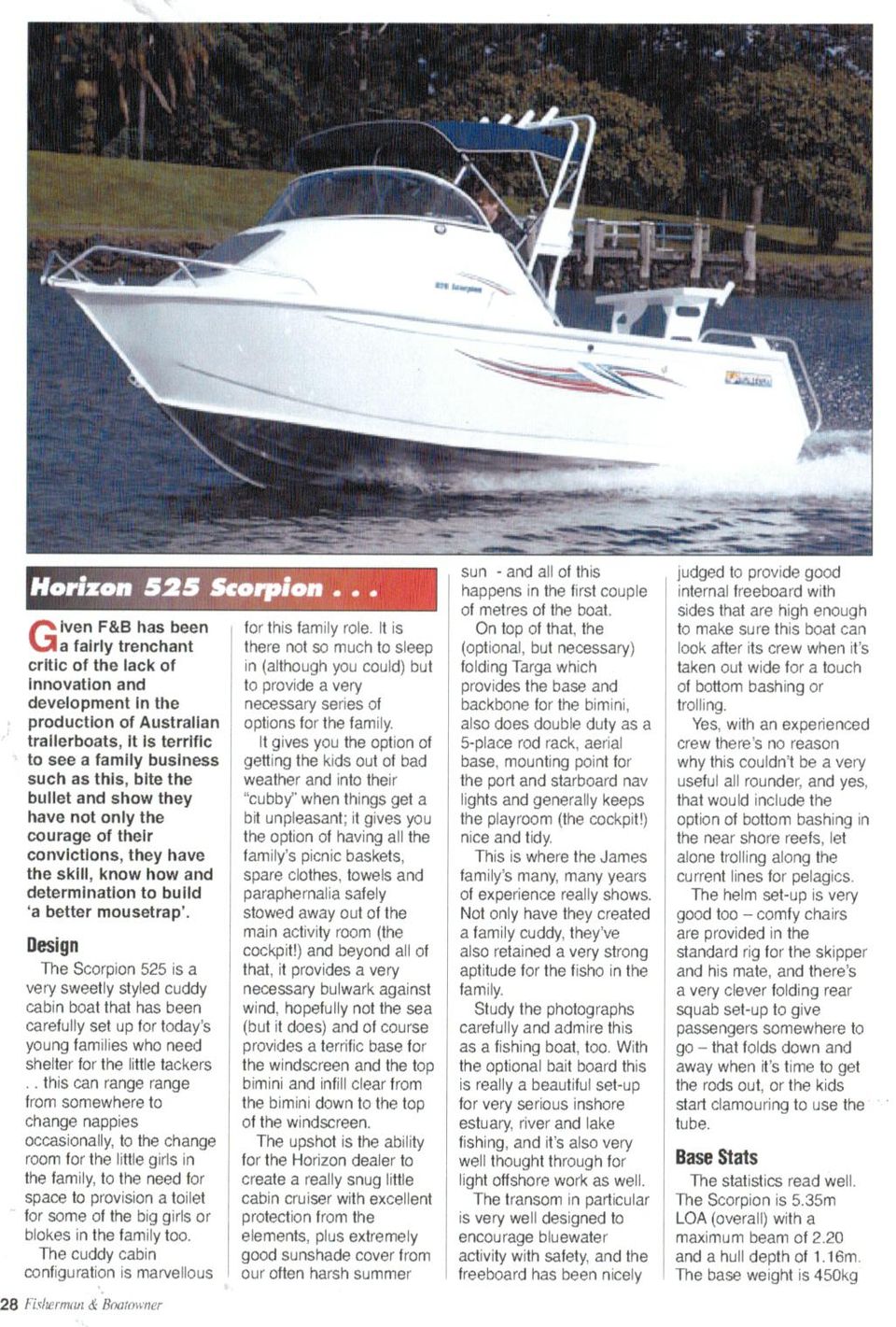 Horizon 525 Scorpion Cuddy Cabin - waves-overseas