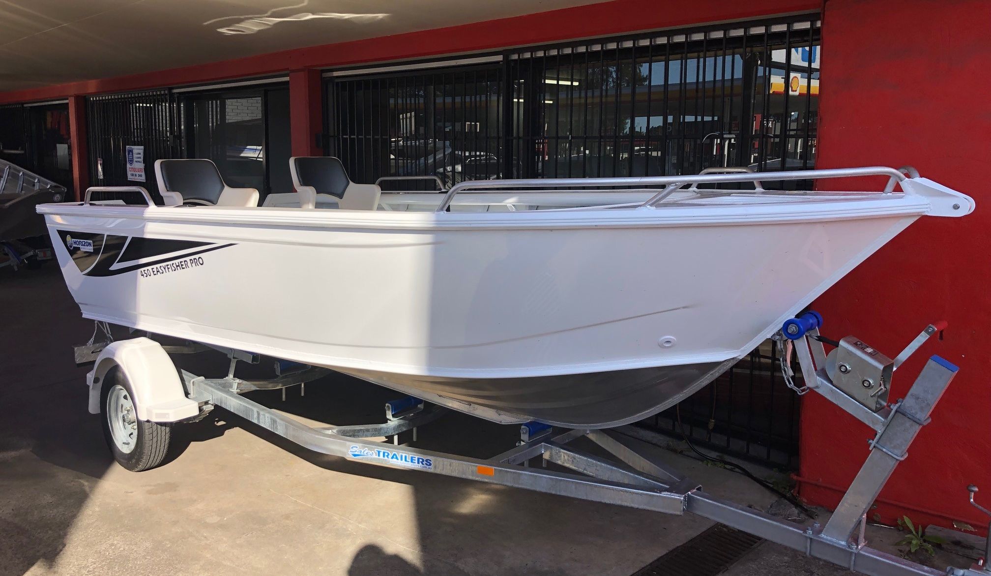 a boat that is sitting in the water