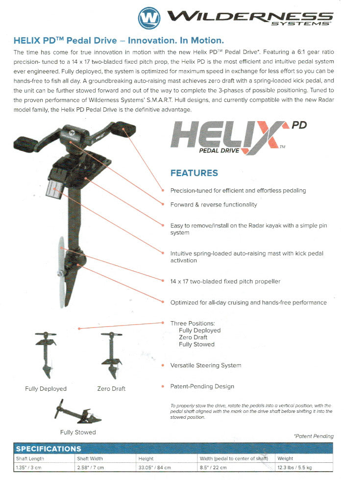 Wilderness Systems Radar 135 Pedal Drive - waves-overseas