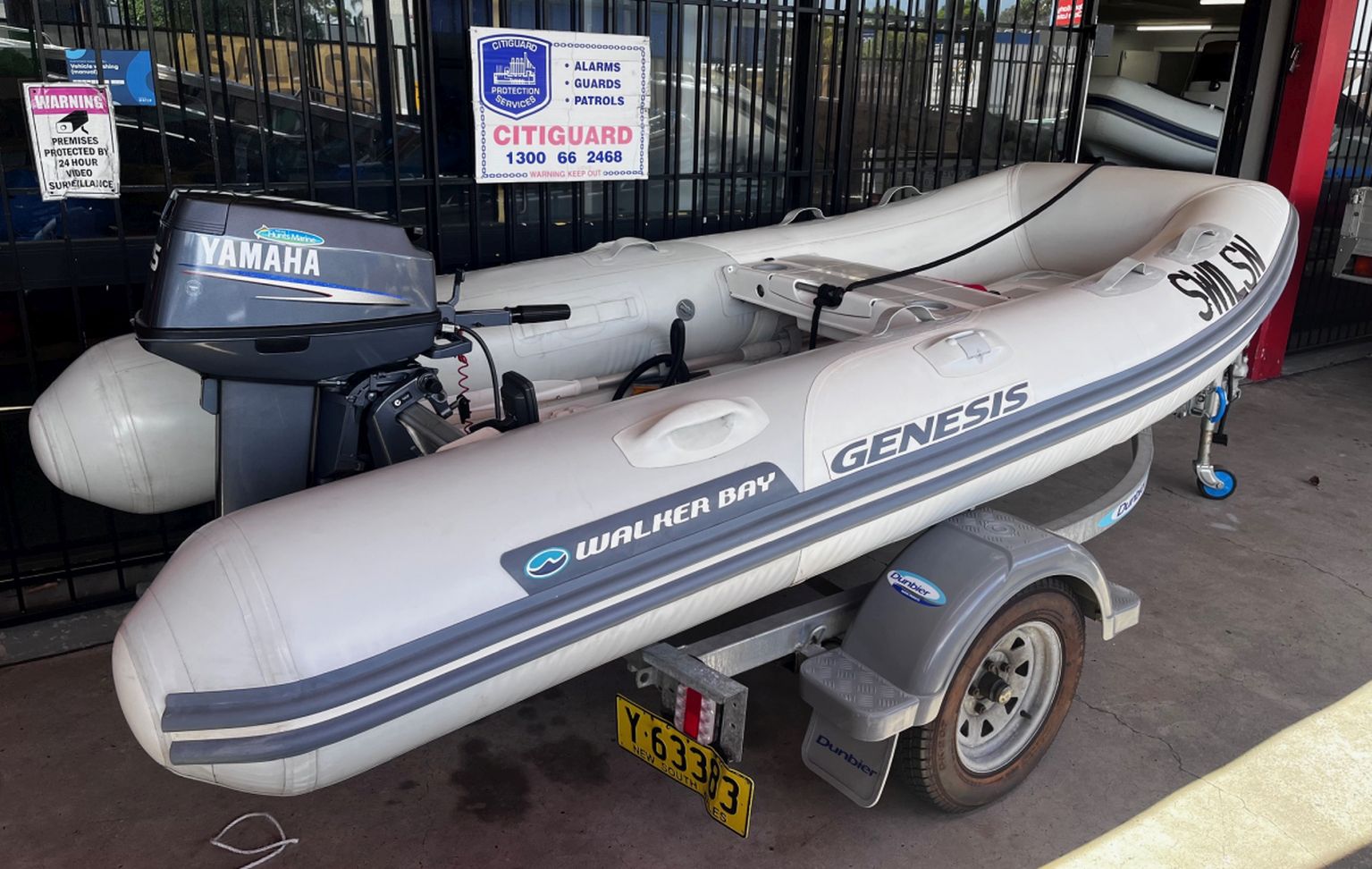 Used Walker Bay Geneses 340 Hypalon RIB Package in excellent condition