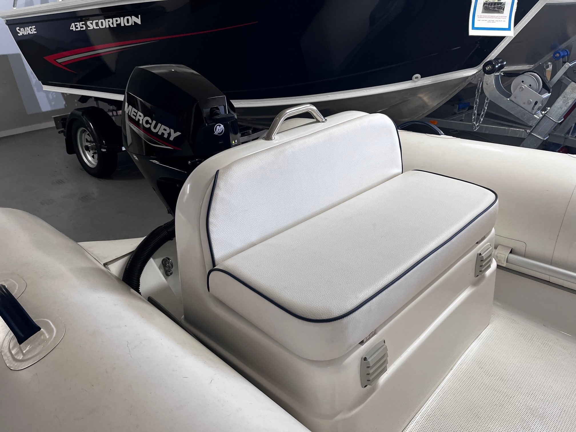 Mercury 350 Ocean Runner side console RIB package