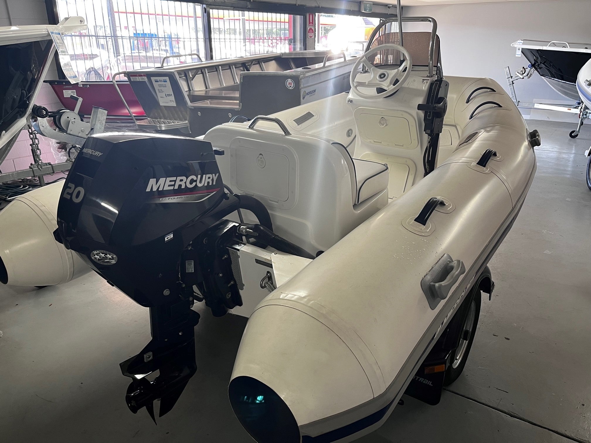 Mercury 350 Ocean Runner side console RIB package