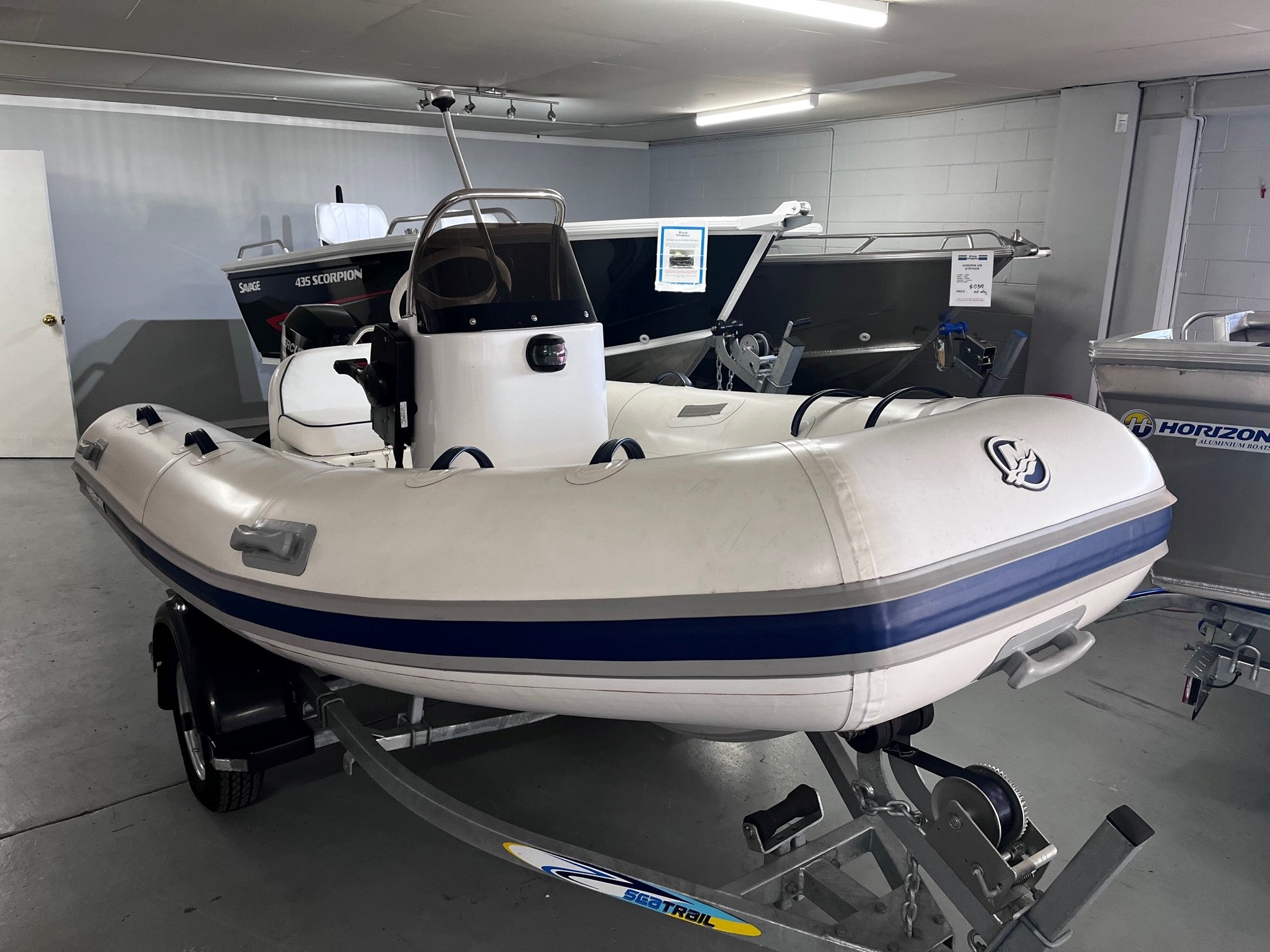 Mercury 350 Ocean Runner side console RIB package