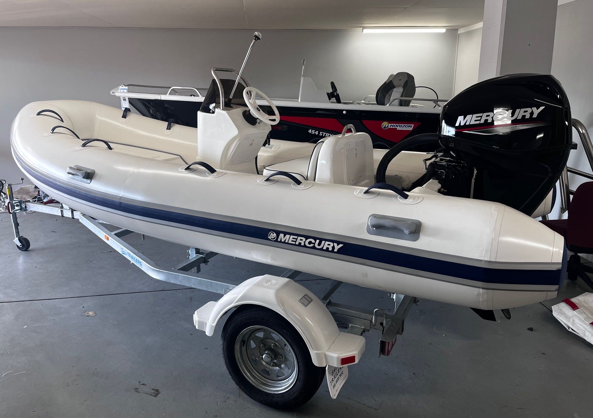 Mercury 420 Ocean Runner Side Console RIB package with Mercury 40hp EFI 4 Stroke