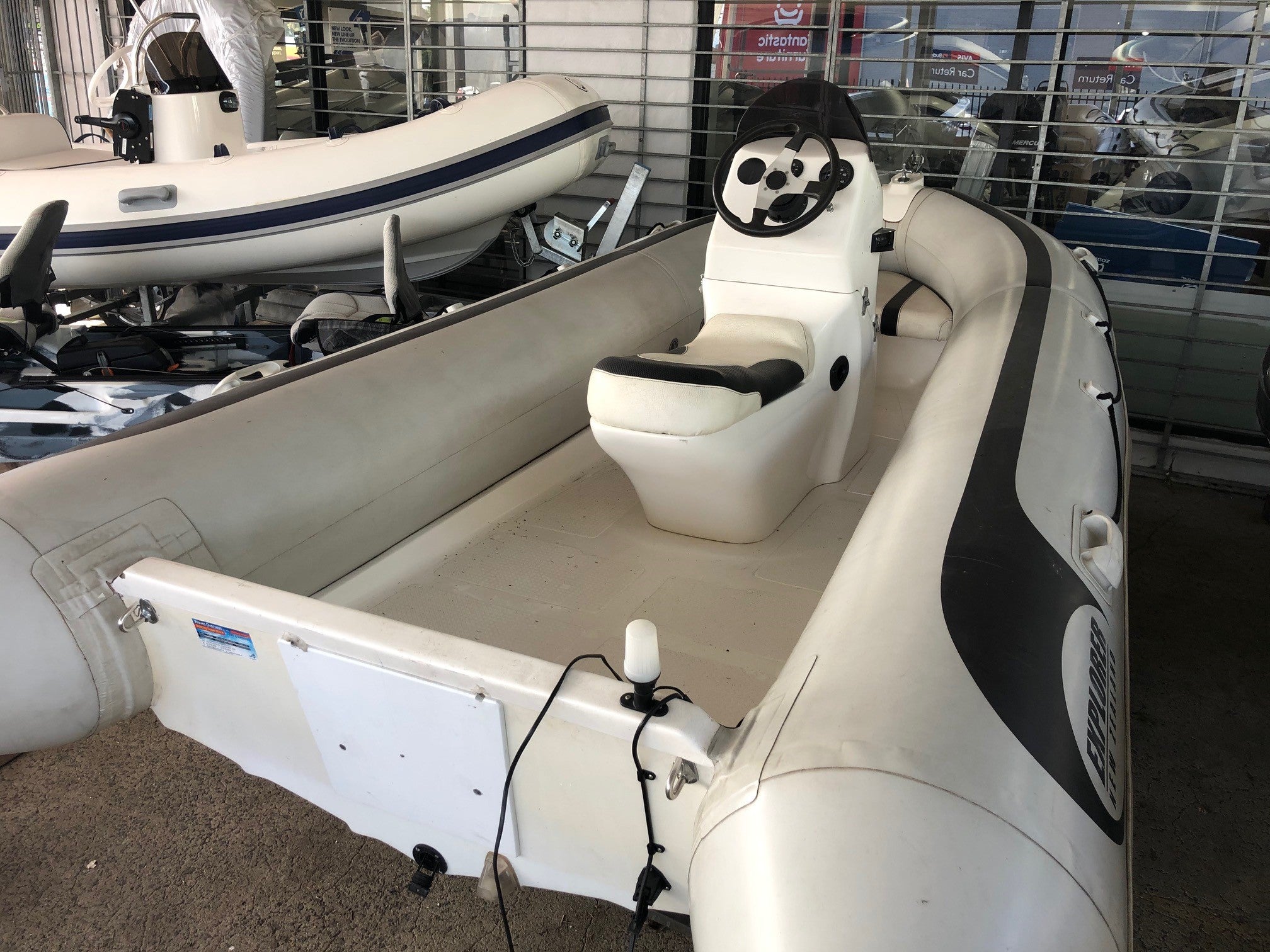 Explorer NZ 4.30m HYPALON Fibreglass Centre console RIB (Reduced)