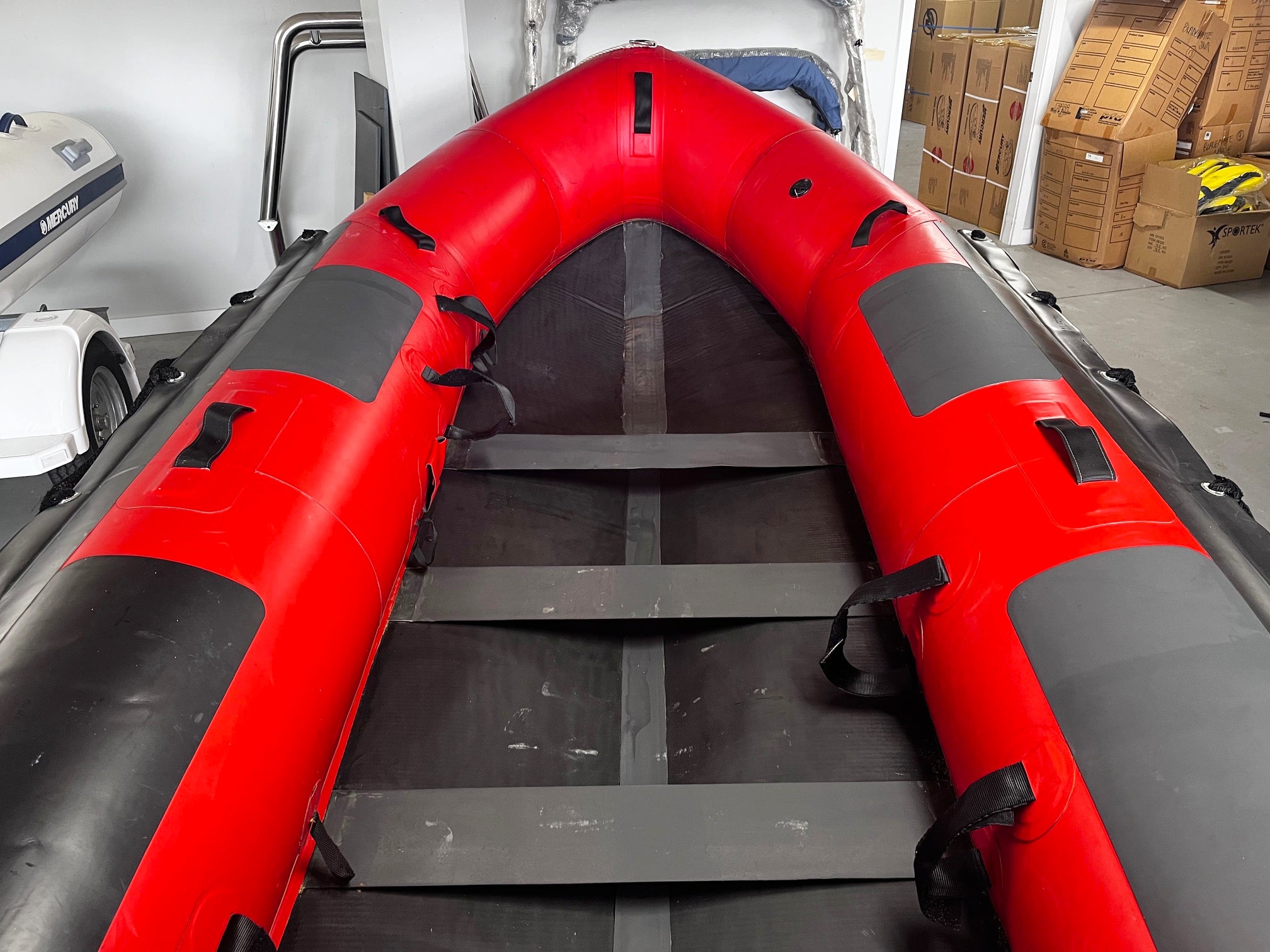 Ex-Demo New Zealand built Hypalon surf boat in as new condition (only used 4 times)