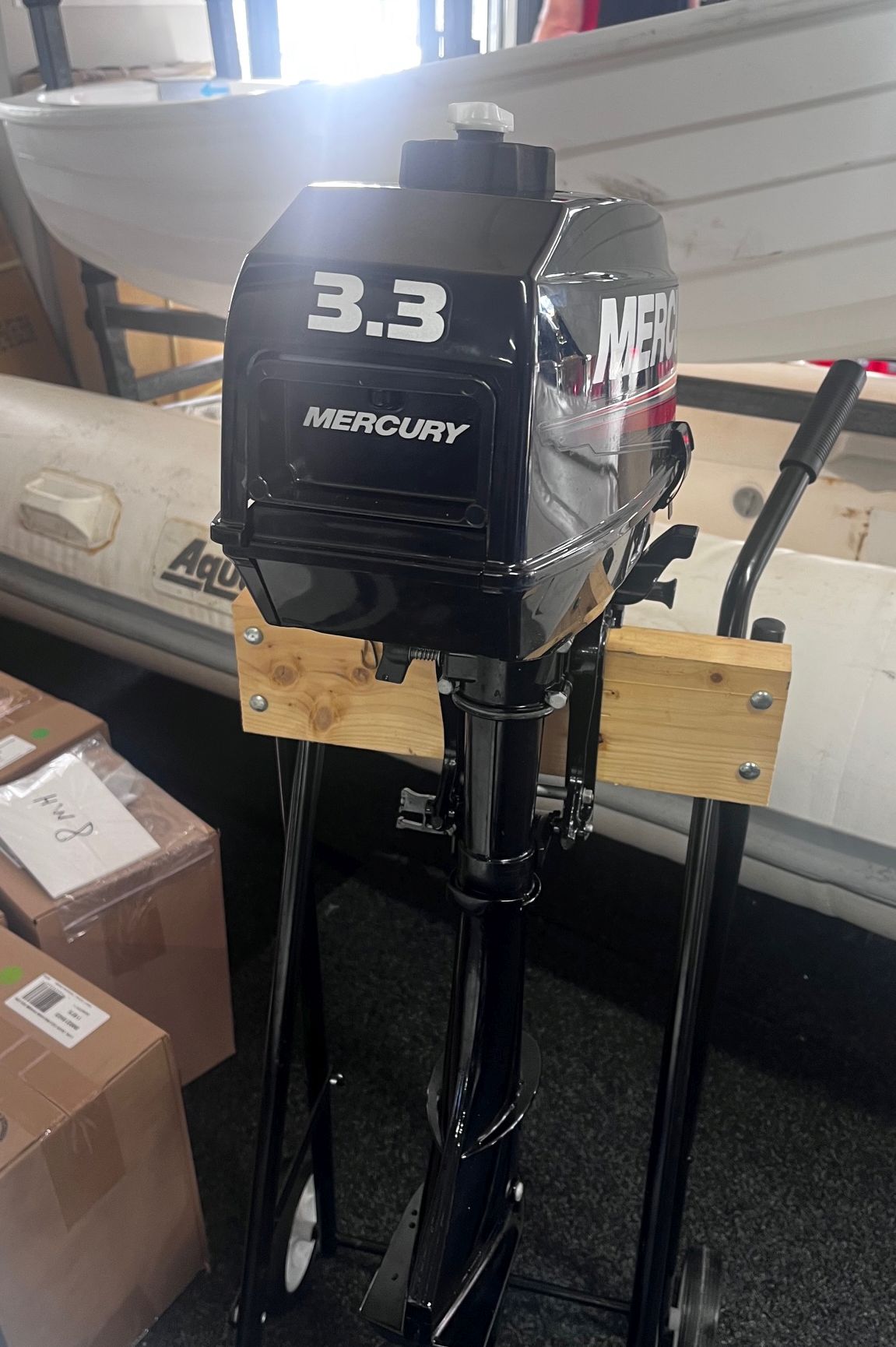 Used Mercury 3.3hp 2 stroke in excellent (AS NEW) condition
